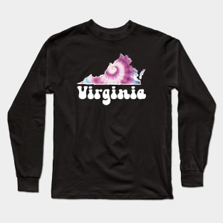 Virginia Tie Dye Long Sleeve T-Shirt